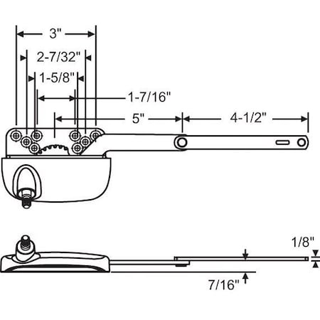 Strybuc Split Arm Casement Operator 36-391-3E